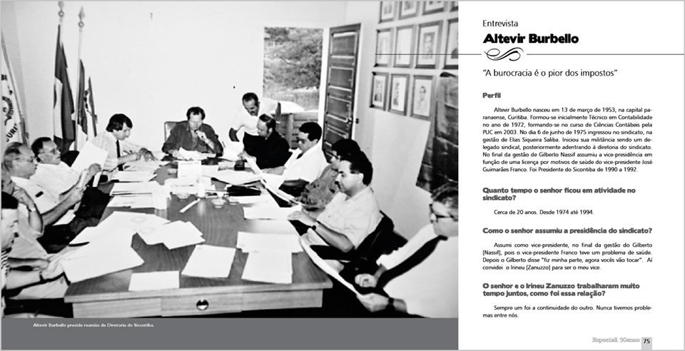 Especial 90 anos - Entrevista - Altevir Burbello